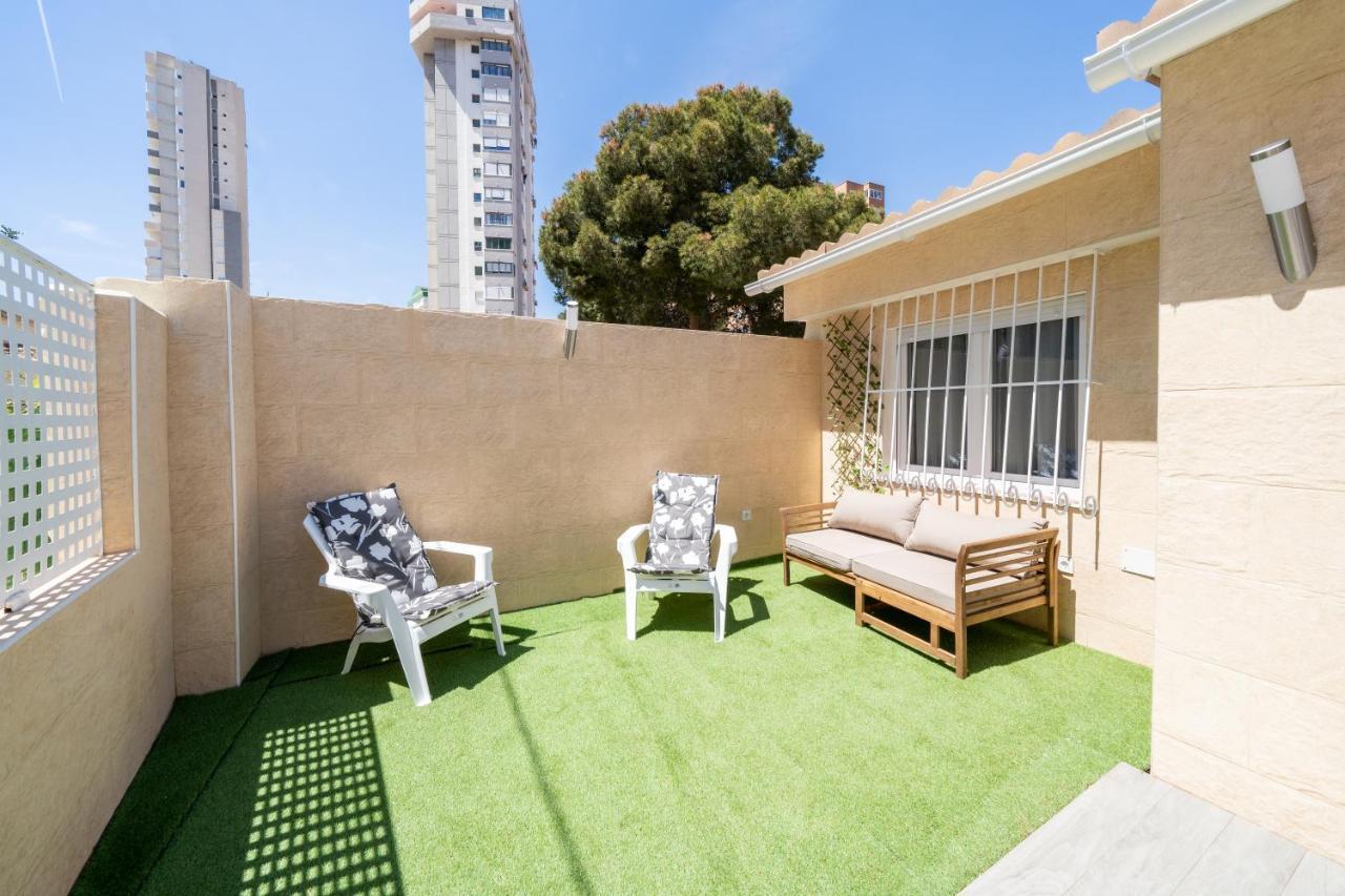 Apartamento Alma Con Terreno Privado Y Parking Compartido - A 800M De Playa Poniente 베니돔 외부 사진