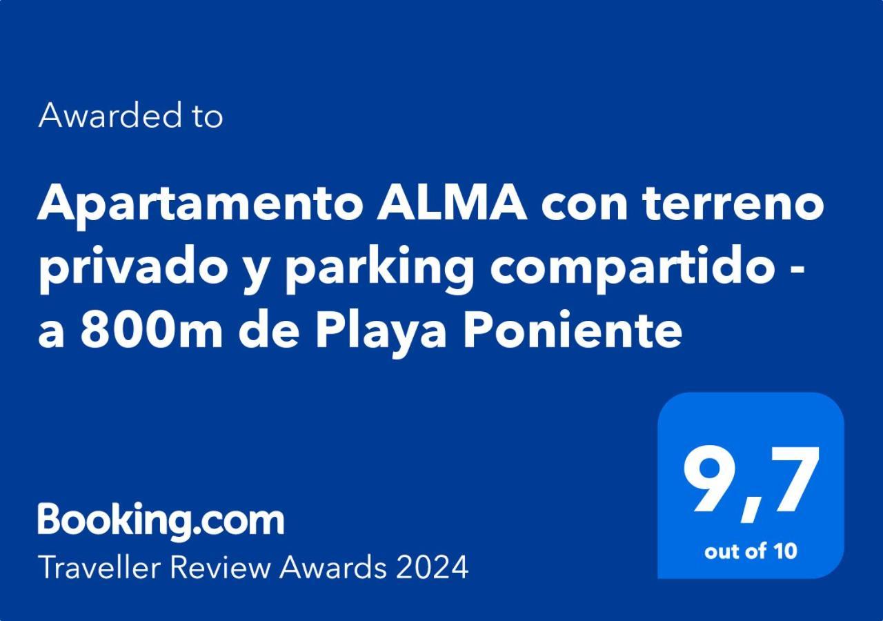 Apartamento Alma Con Terreno Privado Y Parking Compartido - A 800M De Playa Poniente 베니돔 외부 사진